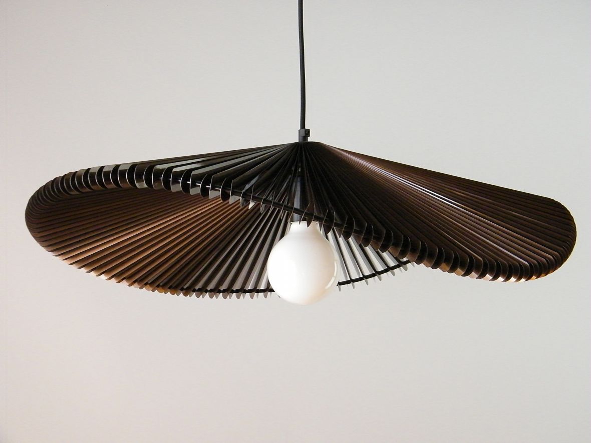 Függesztett mennyezeti lámpa-barna metál